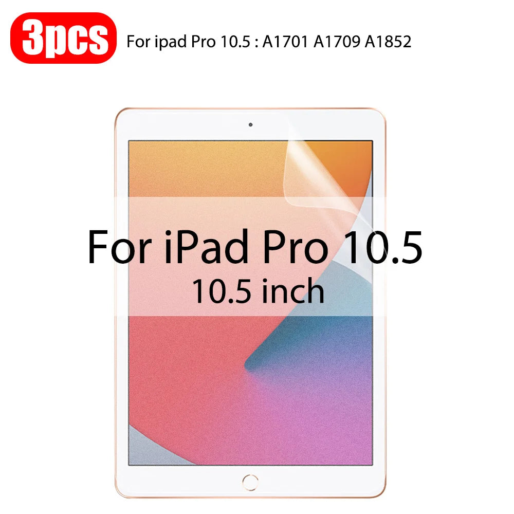 3Pcs Paper Feel Like Screen Protector For ipad Air 11 Pro 13 2024 10th 9th Generation 8 7 6 Air 5 4 Pro 11 12.9 10.5 No Glass
