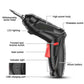 3.6V Wireless Mini Electric Screwdriver – Rechargeable Impact Drill with LED Light