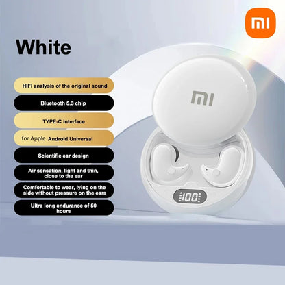 Xiaomi Y36 Sleep Mini Invisible Earphones with Mic Sports Stereo Bluetooth 5.3 Ipx5 Waterproof