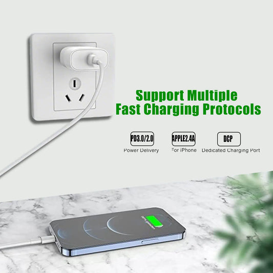 For Apple Original 30W Type C Fast Charger For iPhone 16 15 14 13 12 11 Pro Max Plus PD Charging Cable Charger Phone Accessories