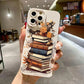 Creative Beautiful Book Pattern Phone Case For iPhone 11 12 13 14 15 16 17 Air Pro Max 16E 7 8 Plus X XR XS SE2 Shockproof