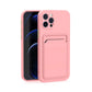Luxury Silicone Card Holder Wallet Case For iPhone 15 14 13 12 11 Pro Max Plus Shockproof Phone Slot Cover Accessories