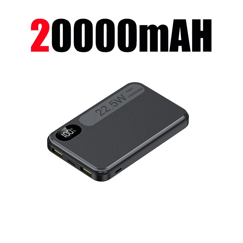 OnePlus Mini Power Bank 30000mAh Large Capacity Fast With Built-in 3 Cables Battery For IPhone Samsung Huawei