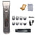 Professional Rechargeable Hair Clipper – LCD Display, Titanium Blade, 3–25mm Nozzles
