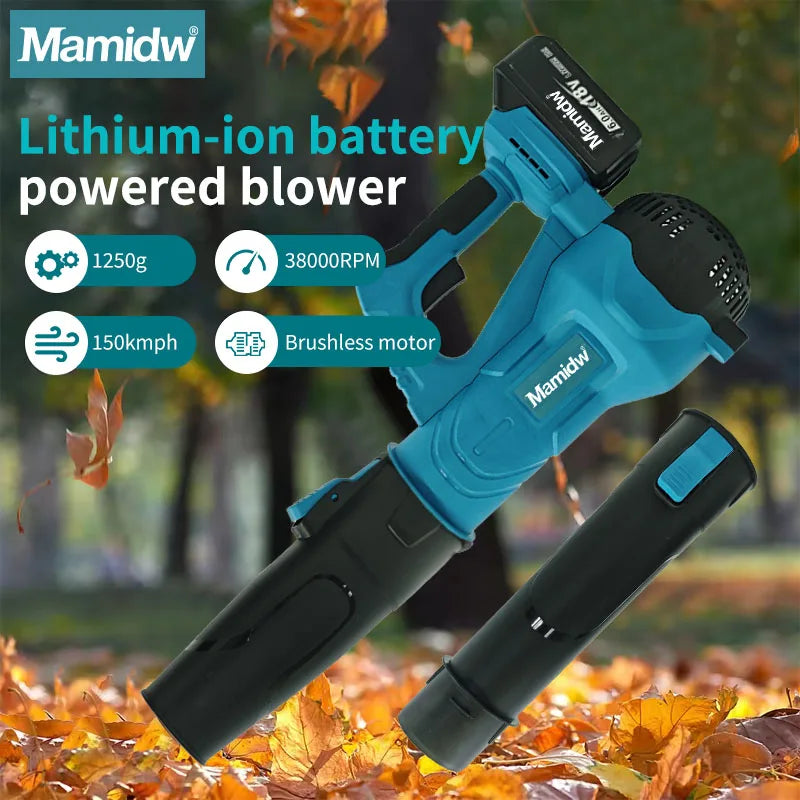 Brushless Cordless Electric Blower 2-Speed for Makita 18V Battery