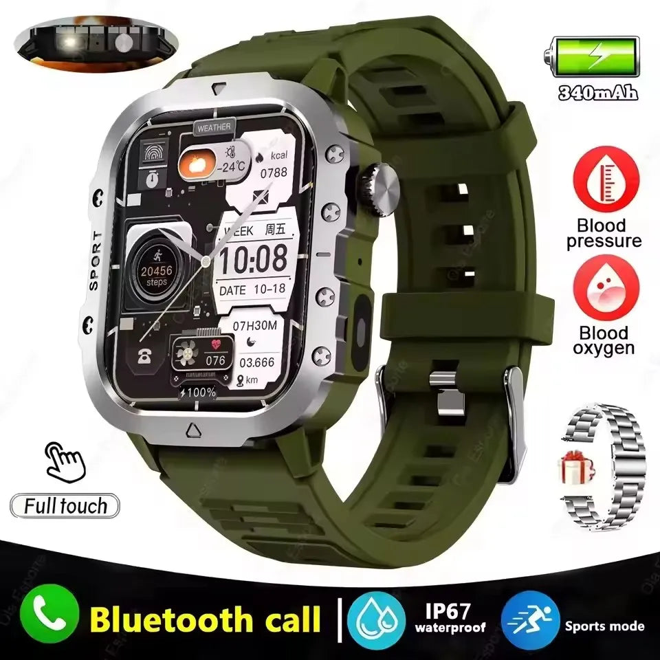 New GPS Sport Smart Watch Waterproof  BT Call MilitaryGrade Outdoor IP67 for Men Women Fashion Business