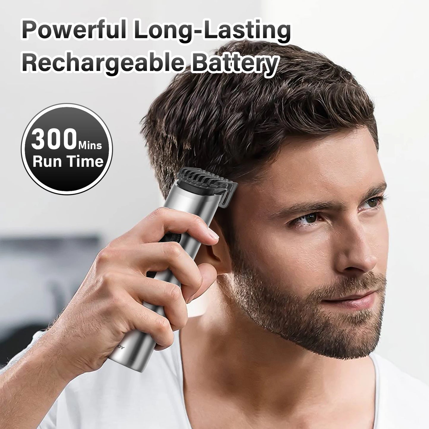 Cordless Professional Hair Clippers – Electric Barber Trimmer Kit for Men