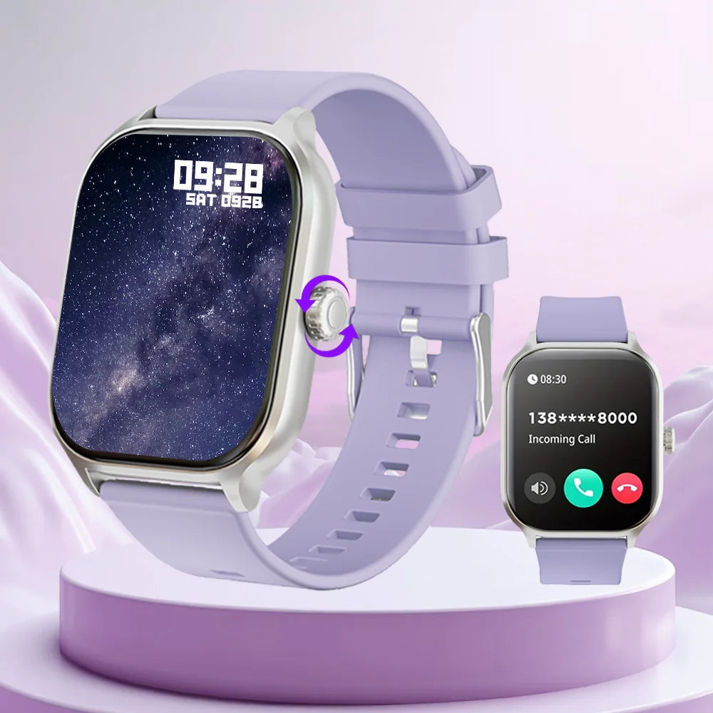 LAXASFIT 2025 New Smart Watch 2.01” Inch HD Screen Bluetooth Talk Pedometer IP68 Waterproof 123 Sport Modes