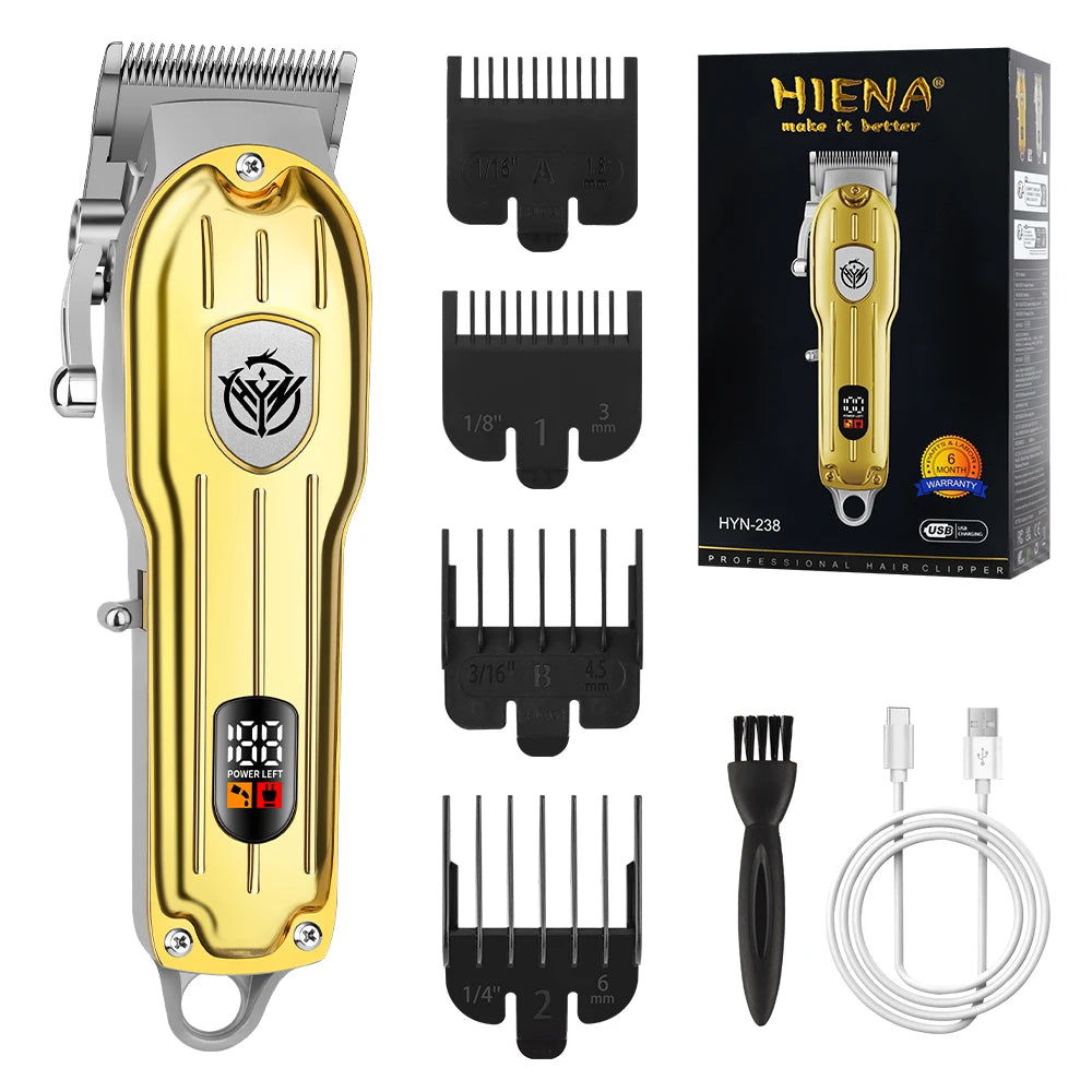 HIENA Professional Hair Clipper – Carving & Gradient Trimmer, Cordless