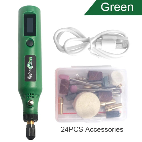 USB Wireless Mini Electric Rotary Drill – 5000-15000 RPM