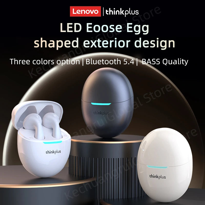 Original Lenovo LP48 TWS Wireless Bluetooth 5.4 Earphone Gaming HIFI Music  Noice Cancelling Dual Mode