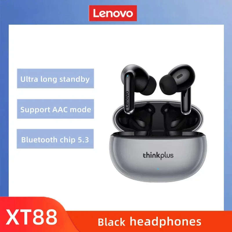 Original Lenovo XT88 Wireless Bluetooth Earbuds Hifi Music With Microphone Sport Waterproof