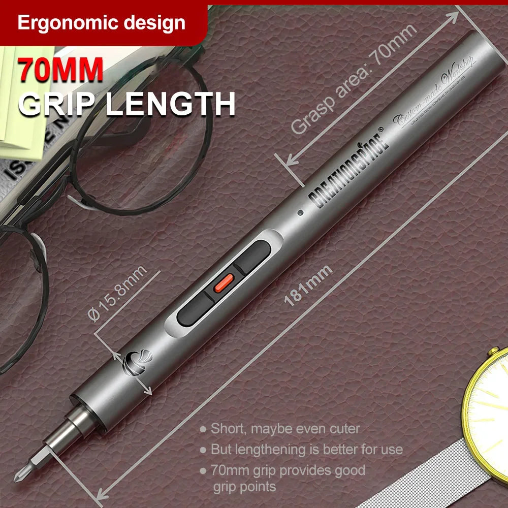 CreationSpace 23-in-1 Mini Cordless Electric Screwdriver – Precision Magnetic Repair Kit for iPhone & PC