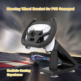 PS5 Multi-Axis Gaming Steering Wheel with Bracket – Racing Game Handle Holder