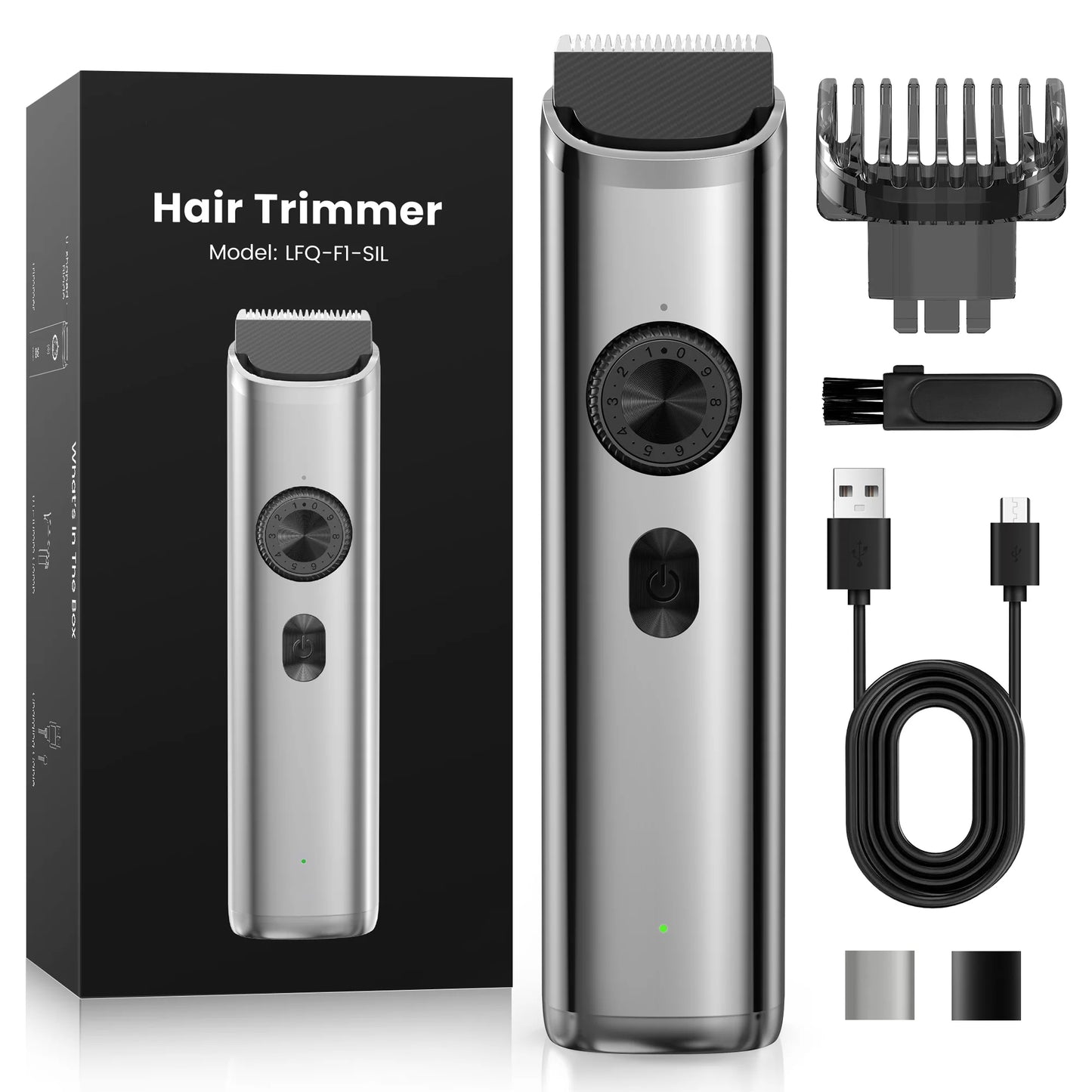 Cordless Professional Hair Clippers – Electric Barber Trimmer Kit for Men