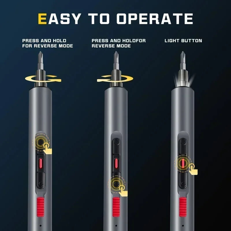 CreationSpace Cordless Electric Screwdriver Set 3 Torque Settings 29/42  in 1 Precision  for Phones Watches Repair