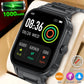 LIGE 2.04" HD Display 2025 New 1000mAh Large Battery Smart Watch Bluetooth Call Health Monitor IP68 Waterproof Sport