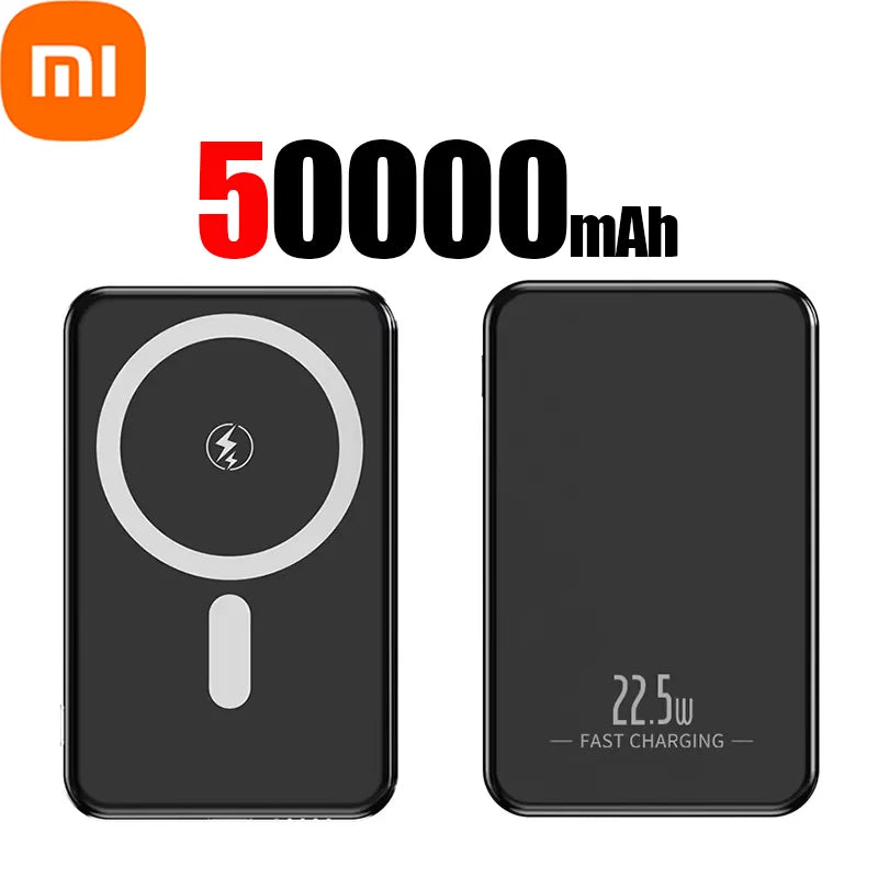 Xiaomi Magnetic 50000mAh Large Capacity Power Bank Magsafe 120W Wireless Fast Charger for iPhone Samsung Xiaomi
