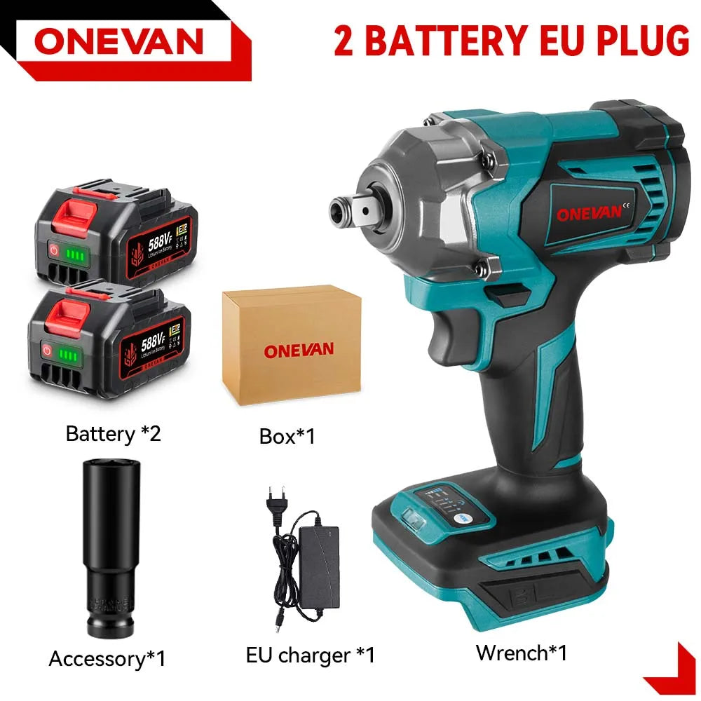 1200N.M Brushless Cordless Impact Wrench for Makita 18V Battery