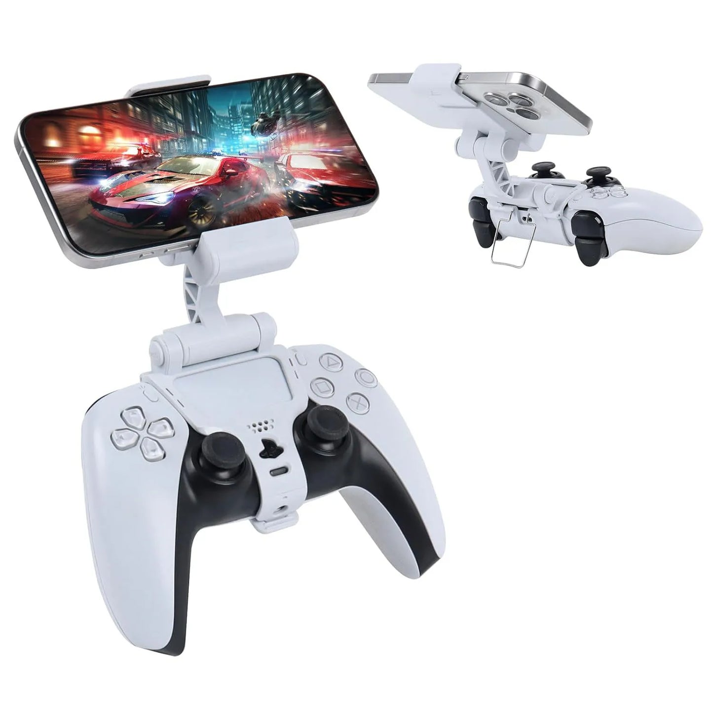 Adjustable Phone Clip for PS5 Controller – Mobile Gaming Mount for DualSense