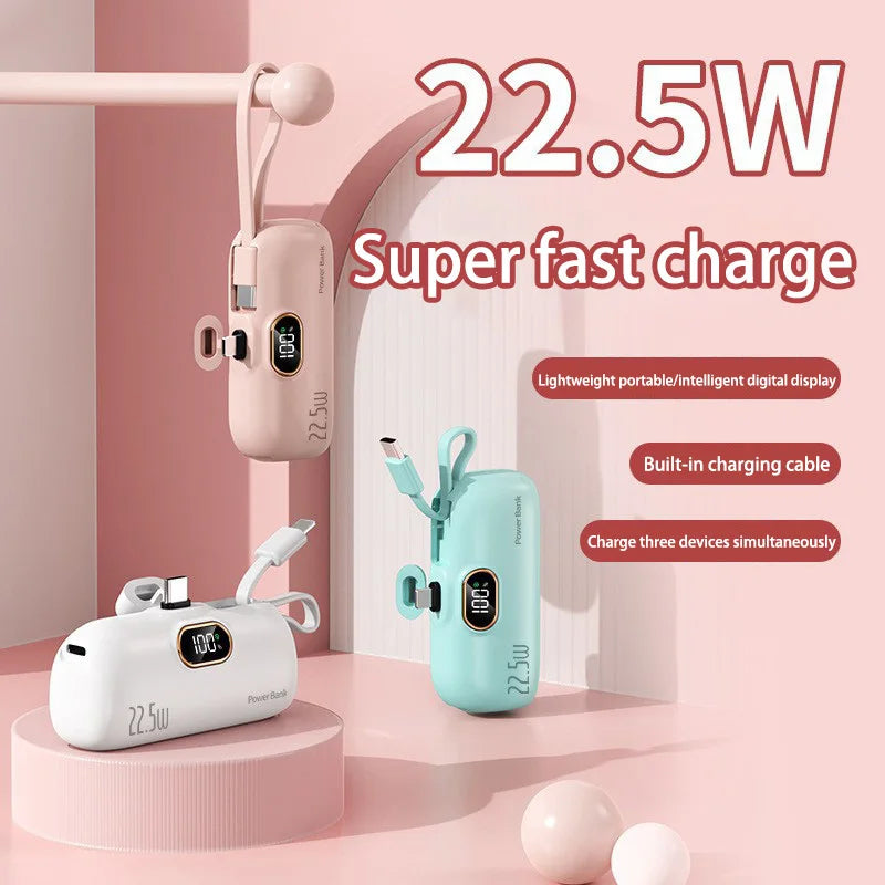 Mobile Power Bank 30000mah Fast Charging Suitable for iPhone 16 15 14 Samsung Xiaomi External Battery