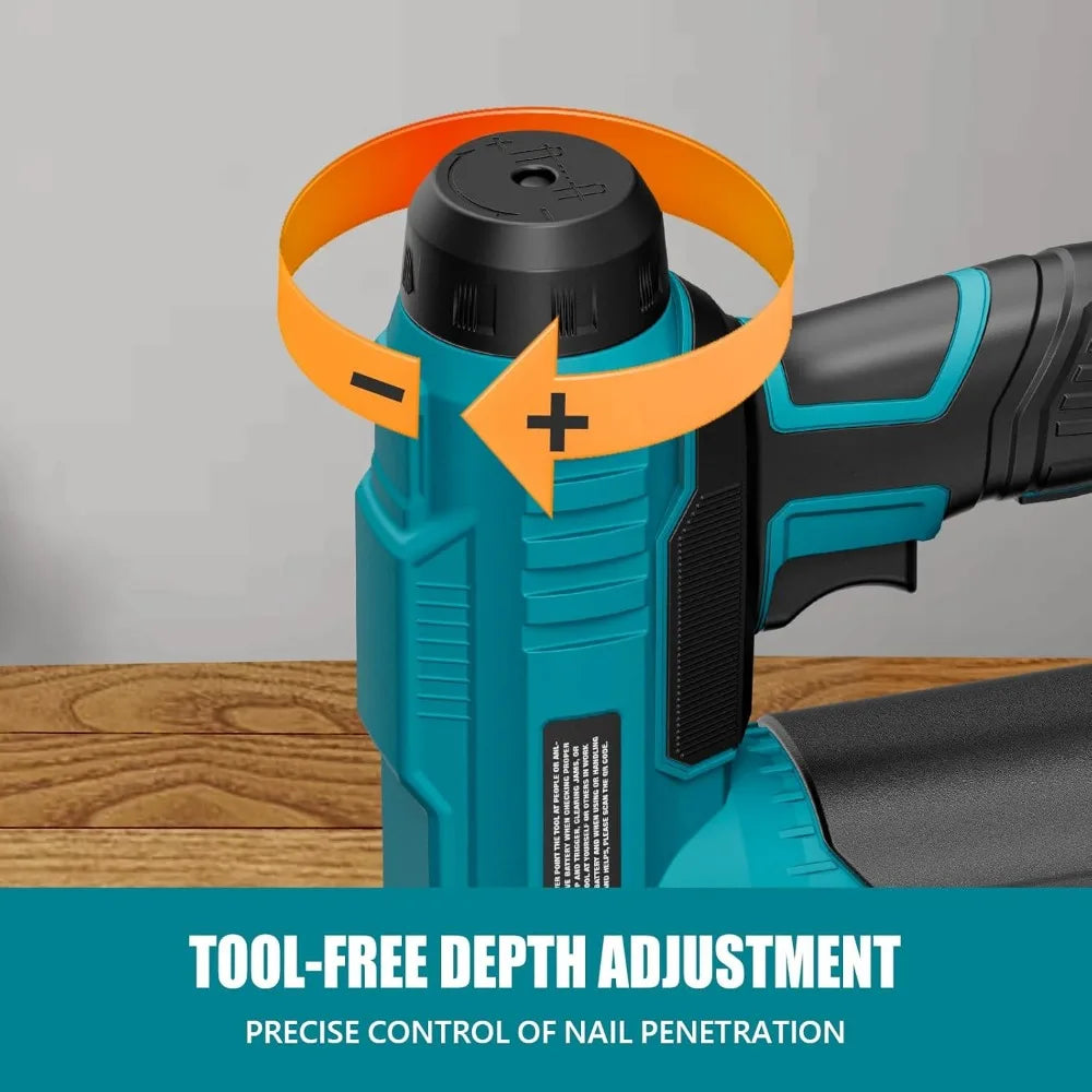 ALLOYPOWER 2-in-1 Cordless Brad Nailer & Stapler – 2.0Ah Battery + Nails & Staples