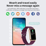 LIGE New Fashion Smart Watch Ladies Message Push Blood Pressure DIY Custom Dial Sports Bracelet Waterproof Men Women