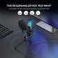 RGB Gaming Condenser Microphone – Desktop USB Mic for PC, Streaming & Recording