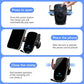 UYUXIO Manual Clamp Wireless Car Fast Charger 15 Air Vent Car Mount Phone Holder for iPhone Samsung Android Phone