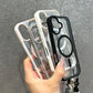 Luxury With Lanyard Clear For Magsafe Phone Case For iPhone 17 16 Pro Max 11 12 13 15 14 Pro Shockproof Armour Wrist Strap Cover