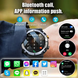 Outdoor Military Smartwatch Bluetooth Call Fitness Sports 3ATM Waterproof for Men Women Xiaomi Android 2025