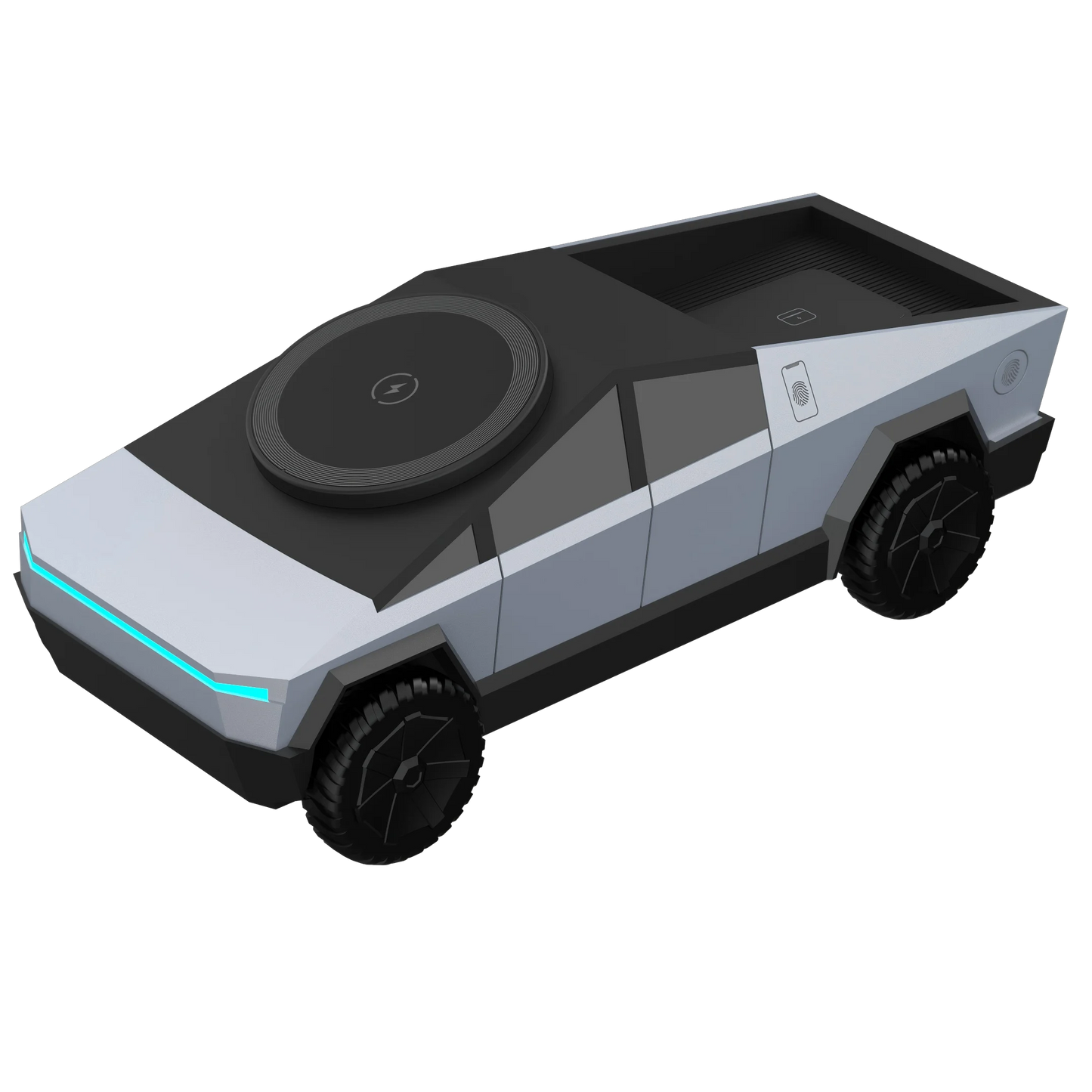 New Cybertruck Multifunctional 3-in-1 Wireless Charger Desktop Qi2  for IPhone (15W),Iwatch (5W), Airpods (2.5W)