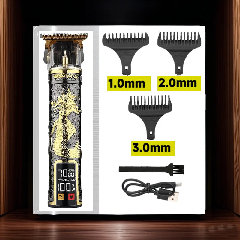 Professional Men’s Hair Cutting Machine – Electric Trimmer, Shaver & Beard Cutter