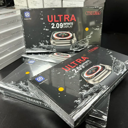 New Watch T10 Ultr Smart Watch Men 49mm 2.09 Inch NFC GPS Track Bluetooth Call BT Music Games Wireless Charging