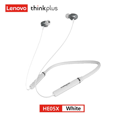 100% Original Lenovo HE05X Bluetooth 5.0 Earphones Waterproof Wireless HIFI Sound Magnetic Neckband X8H Sports