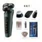 9D Electric Shaver for Men – Waterproof Rechargeable Rotary Razor for Wet & Dry Use