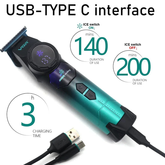 New Professional Hair Trimmer – Electric Razor, Beard Cutter & Barber Mower