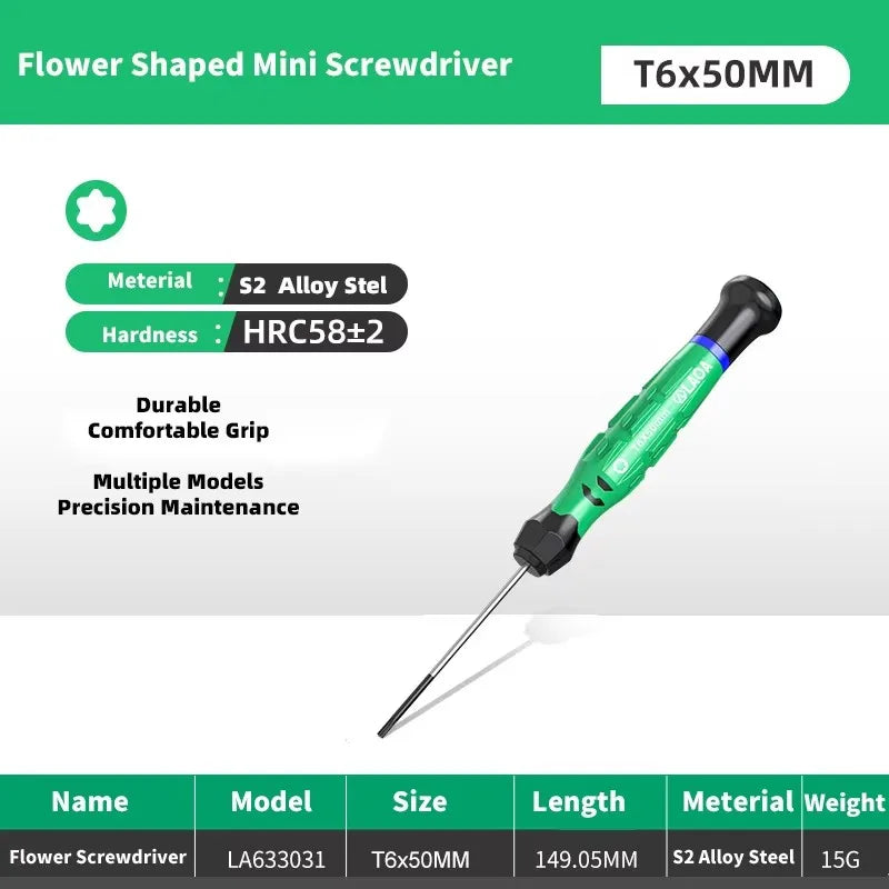 LAOA 1pcs precision screwdriver SL1.0-4.0  phillips mini  phillips plum blossom T5-T20