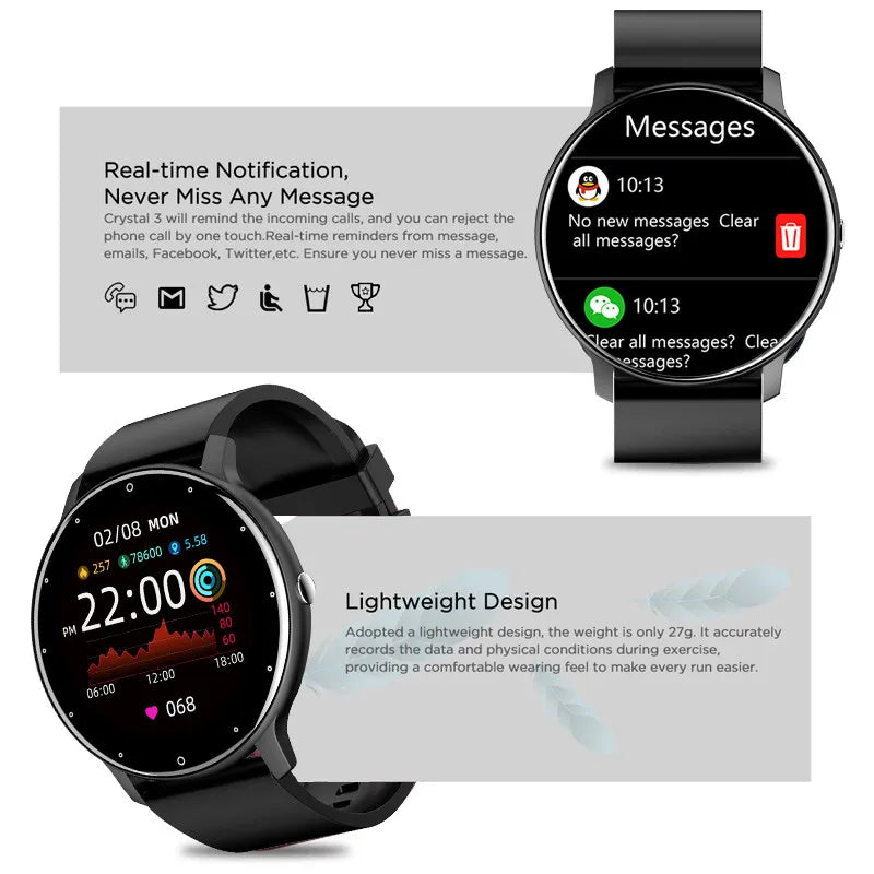NEW Men Smart Watch Bluetooth Call Digital Fitness Tracker IP68 Waterproof Sports for Women Xiaomi Huawei Phones 2025
