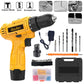 Cordless Brushless Lithium Drill Electric Dual Speed Impact Battery Powered Multi Function Drilling Tool