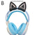 Pink Silicone Cat Ears For Headphones Black Wireless Wired Headset Gamer Cute Ears Lovely Kids Girls Helmet Gaming Accessories ﻿