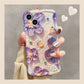 Luxury Laser Flowers Glitter iPhone Case For iPhone 17 Air 16 Pro Max 15 14 13 12 11 Plus Fashion Soft Silicone Shockproof