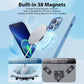 For Apple iPhone 16 15 14 13 Pro Max Plus For Magsafe Luxury Magnetic Liquid Silicone Case Shockproof Wireless Charge Soft