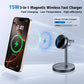 15W Qi2 Magnetic 3 in 1 Wireless Charger TEC Semiconductor Radiator for Magsafe iPhone 17~12 Pro Max Apple Watch 9 8 AirPods Pro
