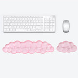 Mouse Pad Wrist Non-slip Silicone Transparent Wrist Rest Support Mat Memory Wrist Mouse Pad Computer Laptop Keyboard Mat
