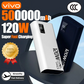 VIVO 120W Power Bank 50000mAh High Capacity Super Fast  Battery Charger For iPhone Samsung Huawei