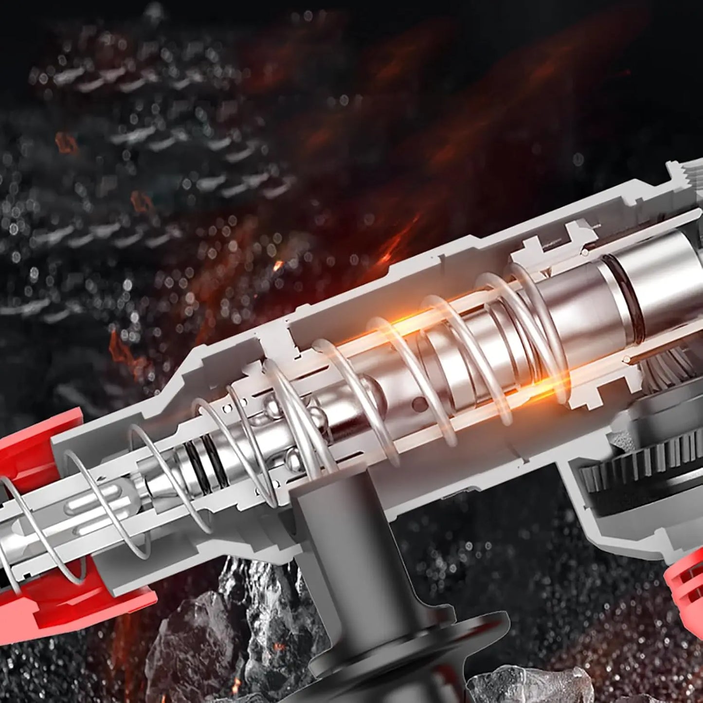 Rotary Hammer Drill with Safety Clutch, 1100 RPM AC Corded Rotomartillo for Concrete - Including 6 Bits,Carbon Brush,Carry