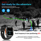 LIGE GPS Positioning Smart Watch Compass Flashlight Outdoor Watches Bluetooth Call 2.01'' Large Screen Waterproof