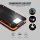 20000mAh Solar Power Bank External Battery Pack Folding Solar Panel Double USB Charger Phone for Smart Phone