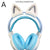 Pink Silicone Cat Ears For Headphones Black Wireless Wired Headset Gamer Cute Ears Lovely Kids Girls Helmet Gaming Accessories ﻿